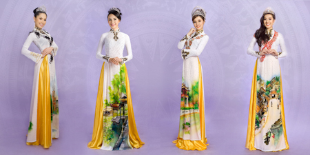 Another record for Vietnamese traditional long dress